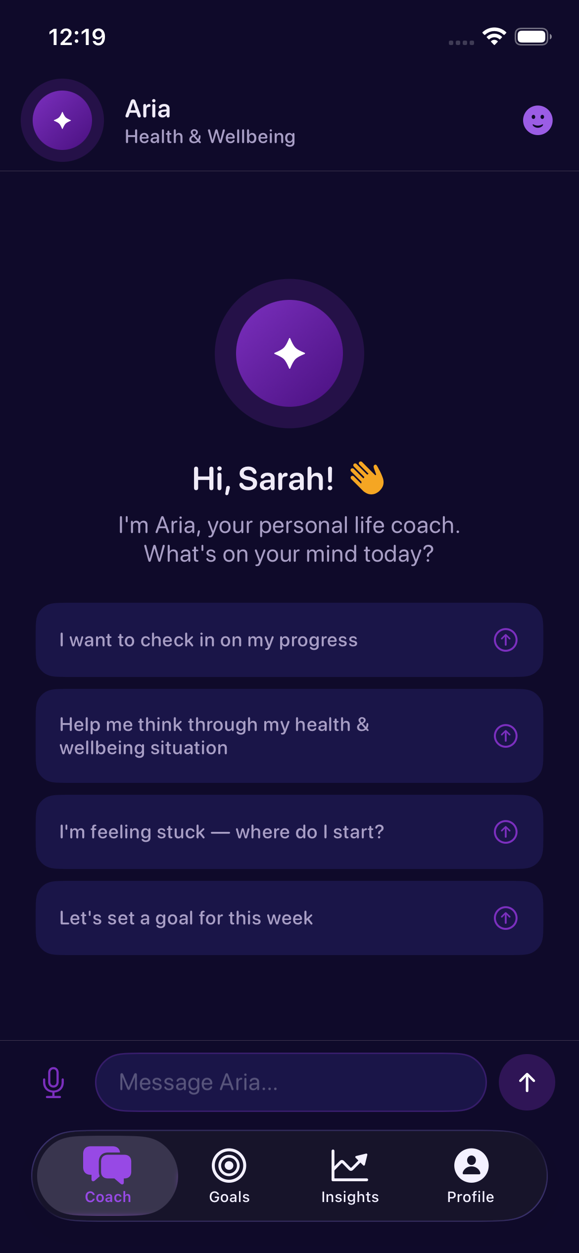 Real-Time Speech Dictation Audio Panel